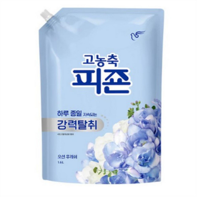 고농축 피죤 강력탈취 오리지널 오션후레쉬 섬유유연제 리필, 1.6L, 9개