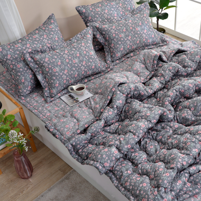 포근하고 먼지없는 국산 사계절이불 / 이불세트 데일리플라워 SS/Q 침구