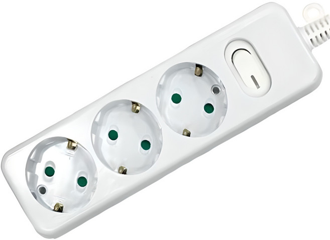 다조아 안전 스위치 멀티탭 3구, 1.5m, 1개