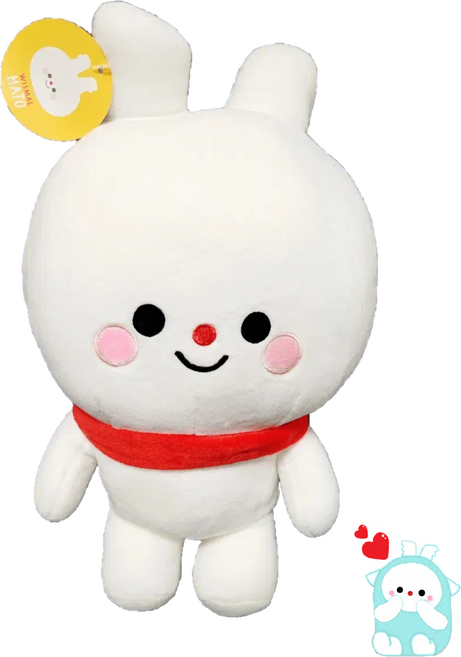 하양 토끼 위즈멀프렌즈 하토 봉제인형, 1개, 혼합색상, 30cm
