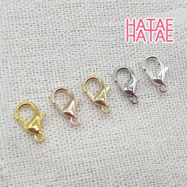 하태하태 메탈 랍스터고리 5색 (낱개판매) 소 중 대 개고리 악세사리 부자재 재료, 03.로즈골드(낱개1개), 1개