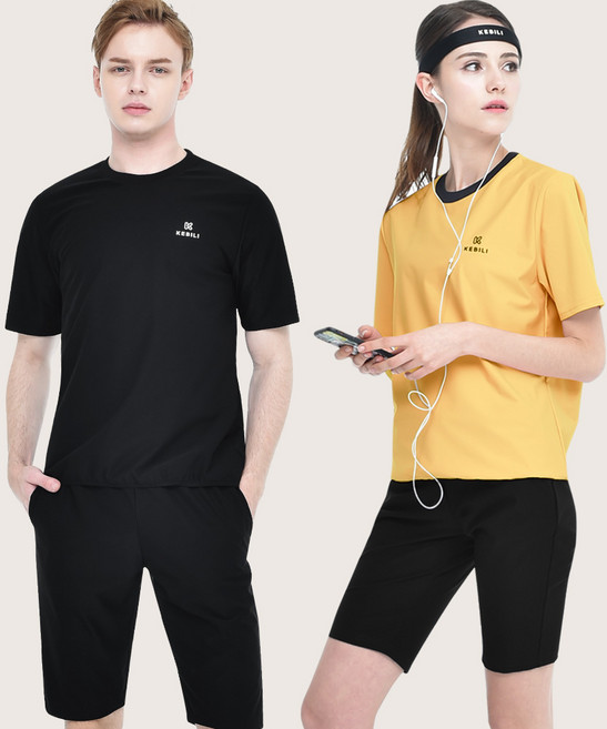 케빌리 땀복 라운드 반팔+5부바지 세트 KD15 남녀공용