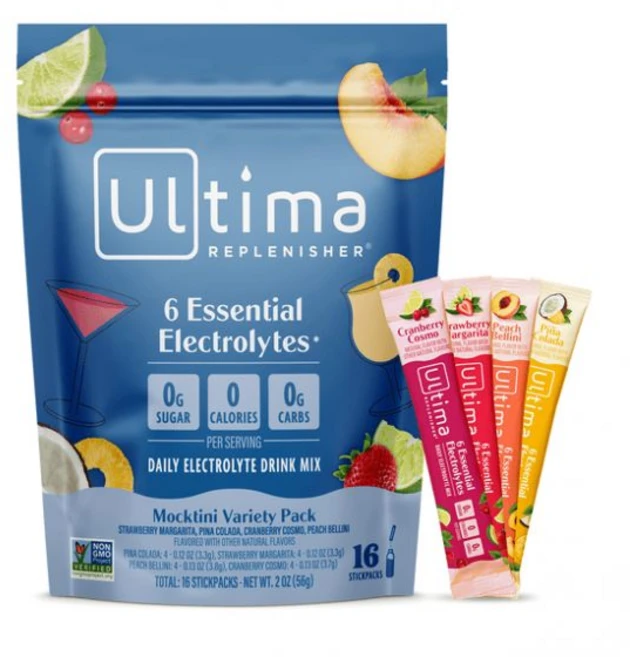 울티마 리플레니셔 수분 전해질 파우더 음료 믹스 무설탕 목티니 다양팩 16개, 오리지널 다양 팩 - 쿠팡