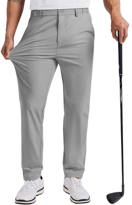 COOFANDY 남성용 골프 바지 76.2cm/81.3cm/86.4cm(30인치)/81.3cm(34인치) 스트레치 작업 드레스 팬츠 가볍고 빠른 건조 편안한 바지 포켓 4개