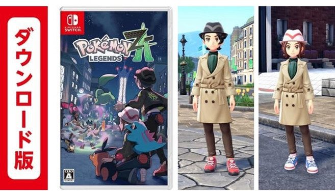 닌텐도 스위치 포켓몬 레전드 아르세우스 ZA, 아마존 오리지널 특전 있음, 스위치 2, 2) 패키지 버전