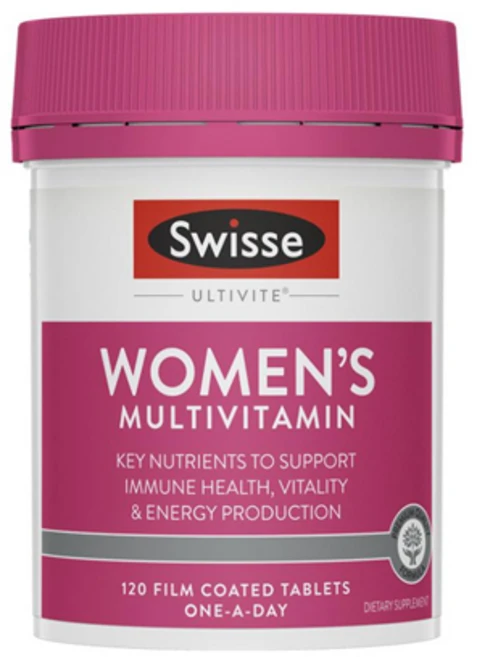 스위스여성 멀티 비타민 여성얼티바이트 120정 SWISSE Women's Ultivite Multi-Vitamin Tab 120 Tablets, 1개 - 쿠팡