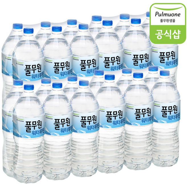 [기타][풀무원공식]뉴 워터루틴 2L x 24병 라벨 무라벨 랜덤발송, 24개