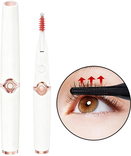 신클퍼 속눈썹 고데기 3단계 온도 USB 충전식 히팅 뷰러 셀프 속눈썹펌, 1개, 화이트