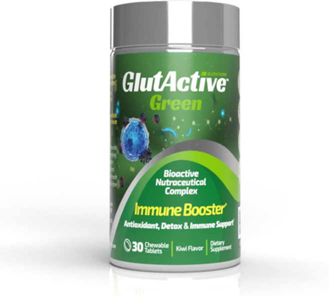 글루액티브 그린 950mg 이뮨부스터 글루타치온 아세로라 엘더베리 추출물 30츄어블정 GLUTACTIVE Green Immune Booster, 1개, 30정
