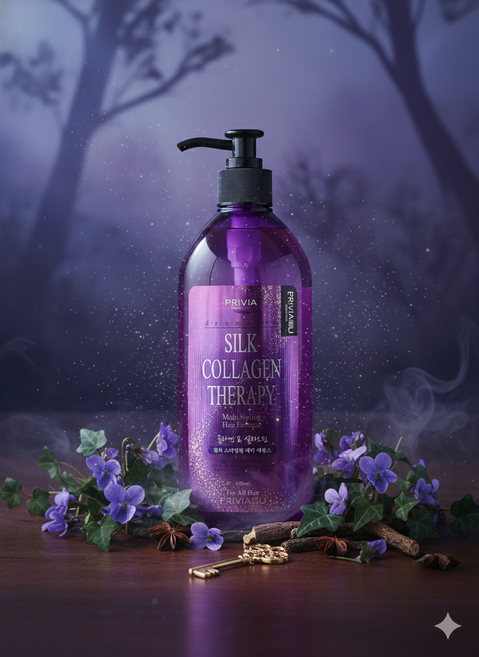 프리비아 멀티스타일링 헤어 에센스 600ml - 컬링에센스 향수향 대용량, 1개