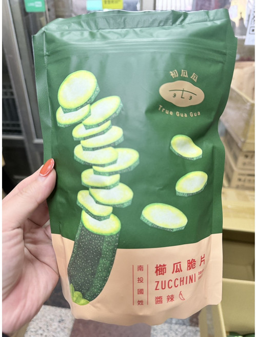 初瓜瓜 台灣南投國姓櫛瓜脆片 醬辣, 1個, 60g