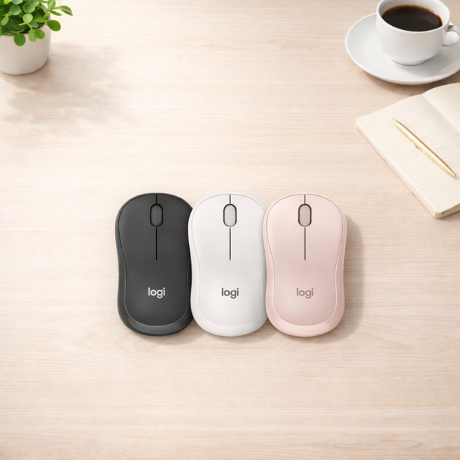 로지텍코리아 M240 무소음 블루투스 마우스 사무용 업무용, 퓨어화이트