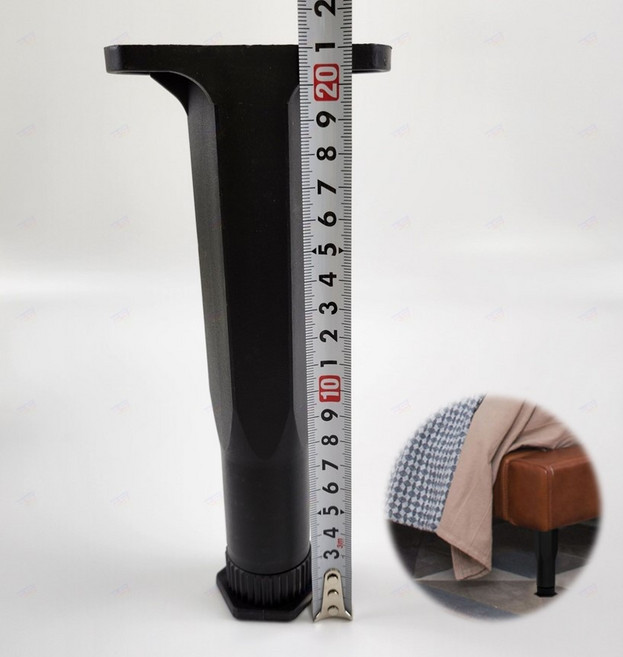 돌려서 높이조절 가구 발 침대발 소파 다리 받침대 보조 받침 조절발 레벨 책상 발통 리폼 20cm, 1개