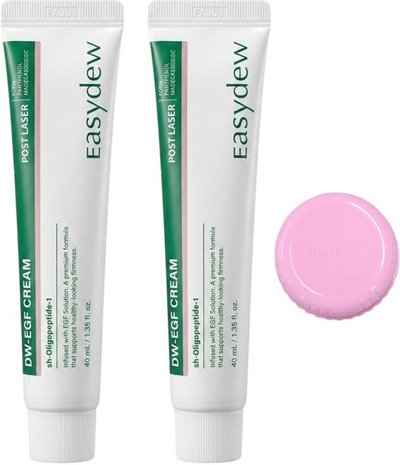이지듀 포스트 레이저 EGF 크림 40ml 2개+크림 체험분 5ml 1개