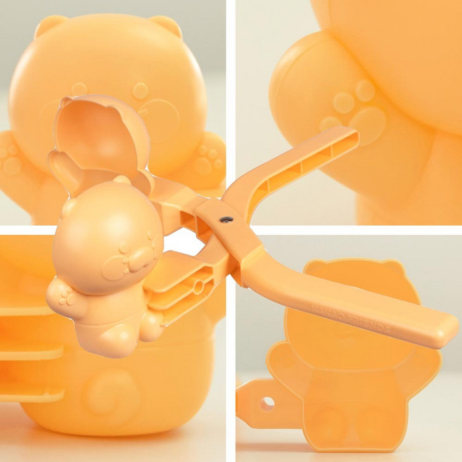 카카오 춘식이 겨울 눈뭉치 만들기 눈집게, 1개