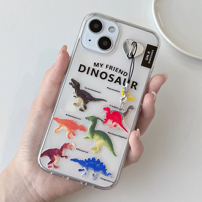 젤리케이스 디노사우르 폰케이스 휴대폰 핸드폰 커스텀 아이폰16 심플한 공룡 쥬라기