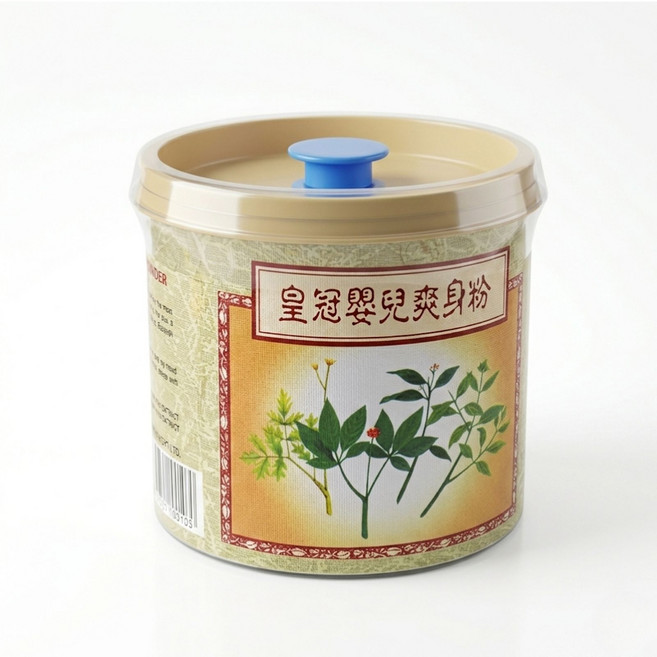 皇冠 嬰兒爽身粉 草本萃取精製, 1個, 150g