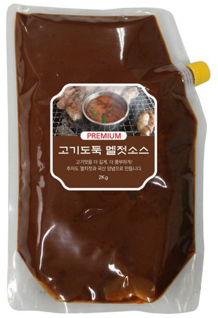 고기도둑 프리미엄 멜젓소스 대용량, 2kg, 1개