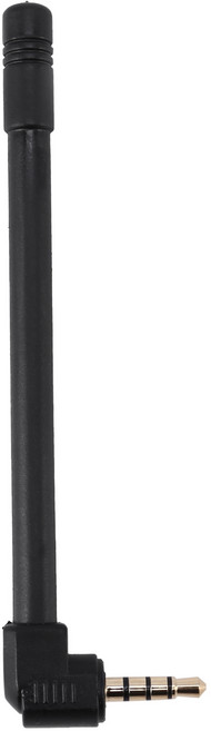 미니 스피커 범용 3.5mm 라디오 실외 오디오 안테나 헤드폰 홀 외부 안테나 3.5mm, 검은색
