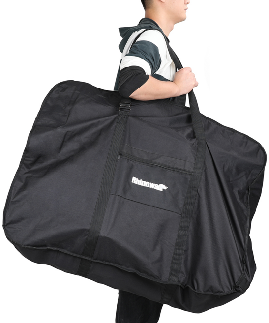 라이노워크 접이식 자전거 캐링백 26인치 운반 보관 가방 RF260, 블랙, 1개