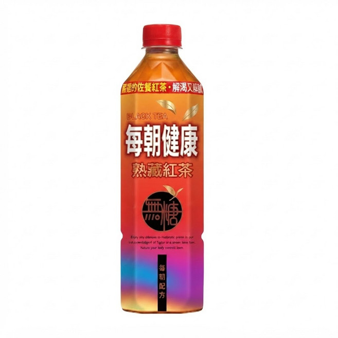 每朝健康 熟藏紅茶 無糖, 1箱, 12個裝, 900ml