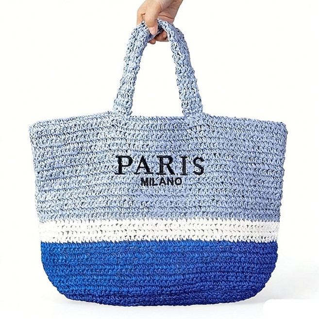 여름 데일리 대용량 라탄 숄더백