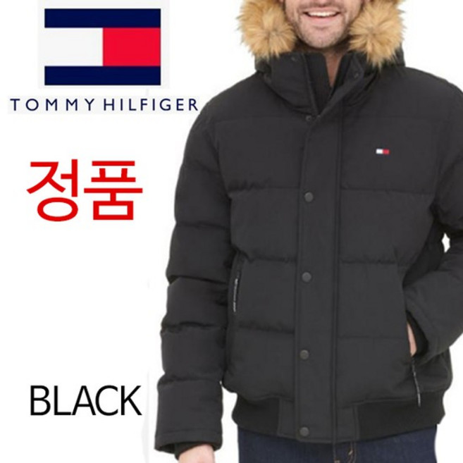 타미힐피거 퀄팅 스노클 남여 후드 재킷 점퍼 159AP863블랙