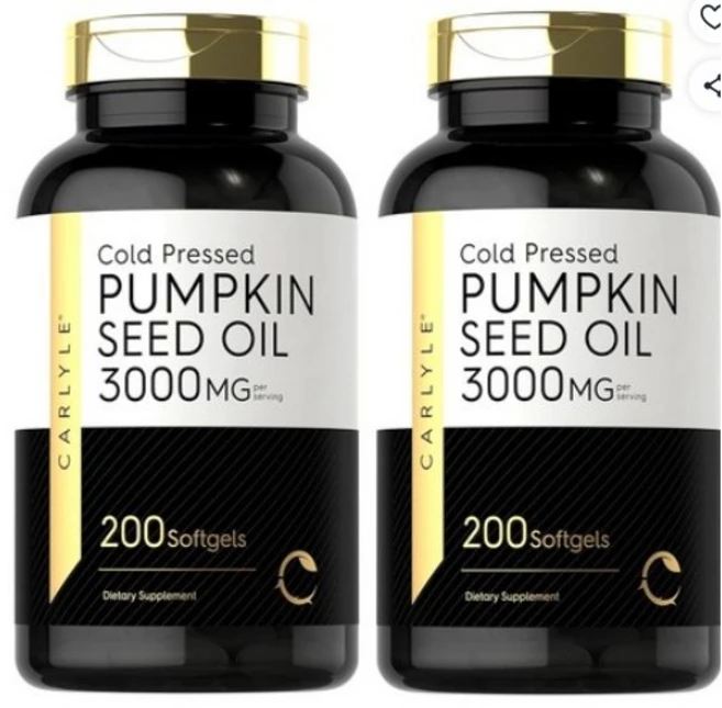 칼라일 Carlyle 펌프킨 씨드 오일 2000mg 200캡슐, 3개, 200정 - 쿠팡