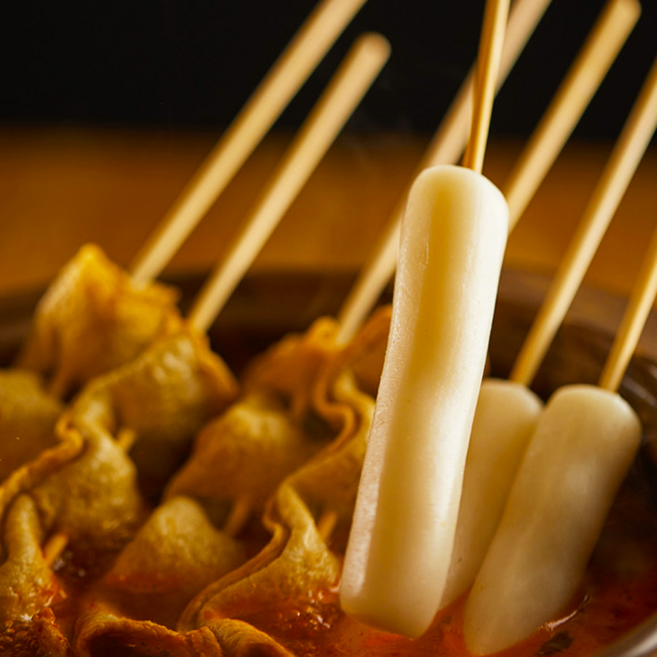 물떡꼬치 캠핑음식 물떡 어린이간식, 10개