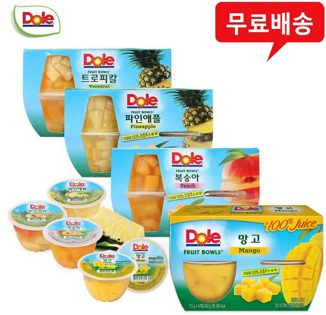 돌 후룻볼(4개입)x4팩(복숭아1망고1파인1트로피칼1)무배, 1개