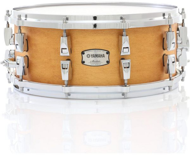 야마하 절대 하이브리드 메이플 스네어 드럼 14 x 6인치 빈티지 내추럴, 야마하 절대 하이브리드 메이플 스네어 드럼 14 x 6