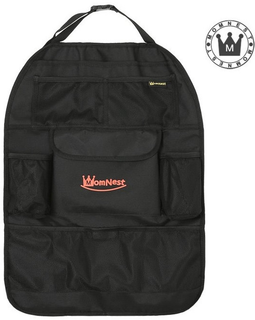 맘네스트 자동차 카시트 보호매트 안전벨트 클립 가드 수납 툴백 정리함, 카시트-포켓, 1개