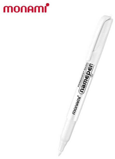 모나미 굵은글씨용 네임펜 MEDIUM, 화이트, 1개
