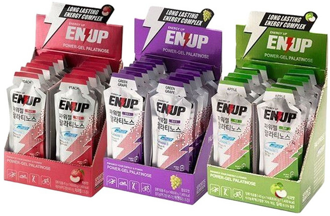 엔업 파워젤 14포 팔라티노스 복숭아 에너지젤 운동 등산 자전거 11203680, 14개