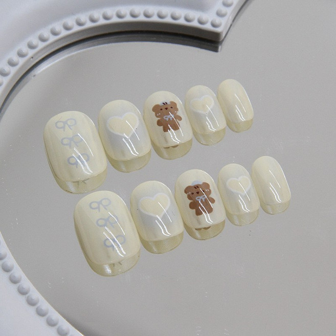 걸스코코 자석젤 인조손톱 카피바라 보석 네일팁 셀프젤네일, 1개, NAIL-N778