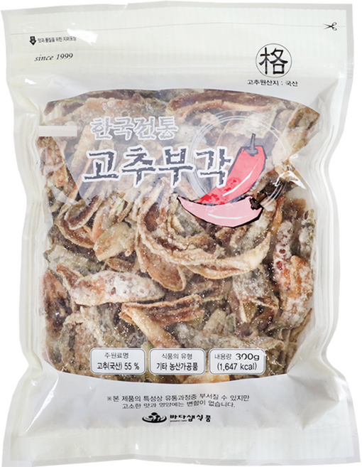 바다샘 고추부각, 300g, 35개