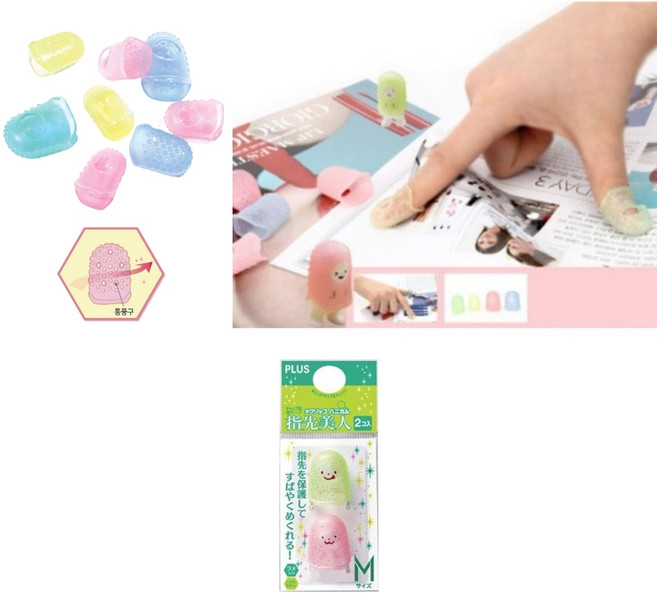 PLUS 손가락 골무 손끝미인 사이즈 소 중 대, 중(KM502), 1개