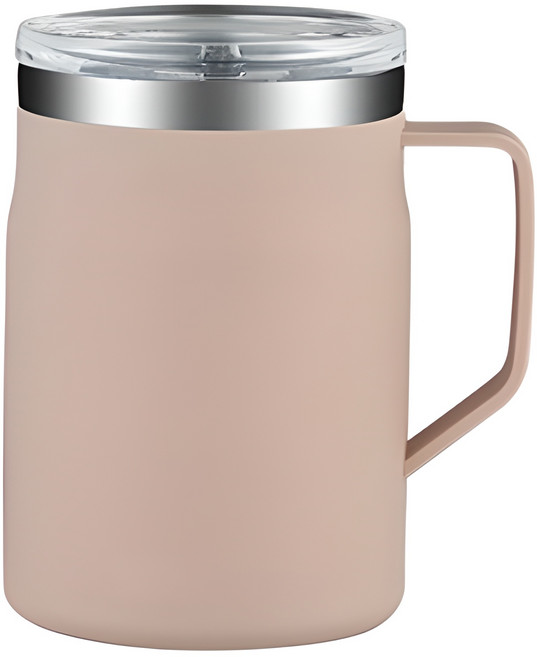 워터하마 스테인리스 데스크 머그컵 텀블러 550ml, 젠틀핑크, 1개