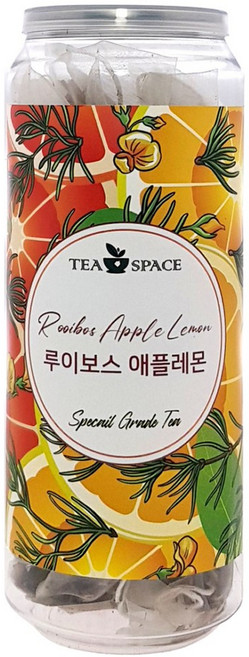 [티스페이스] 프리미엄 과일차 향긋하고 맛있는 루이보스 애플레몬 25티백, 1g, 1개, 25개입