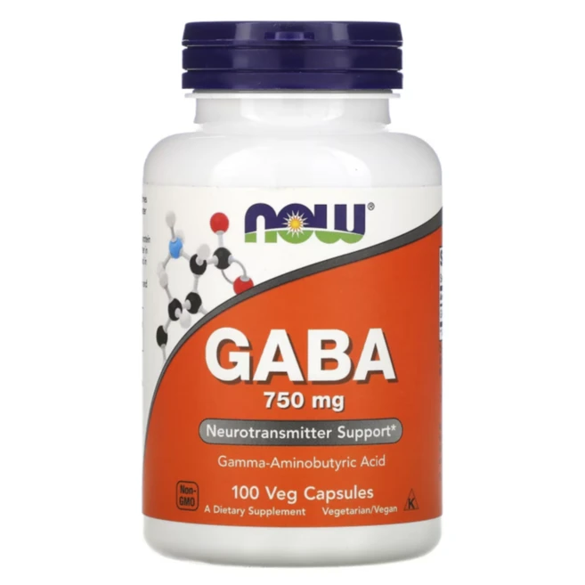 나우푸드 가바 GABA 750mg 베지 캡슐 100정, 2개 - 쿠팡