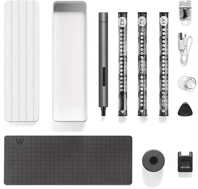 샤오미 전동드라이버 와우스틱 wowstick1F+ 드라아버킷 공구 세트 전동드릴, 1F+ 스탠다드 에디션 [패키지 A], 1개