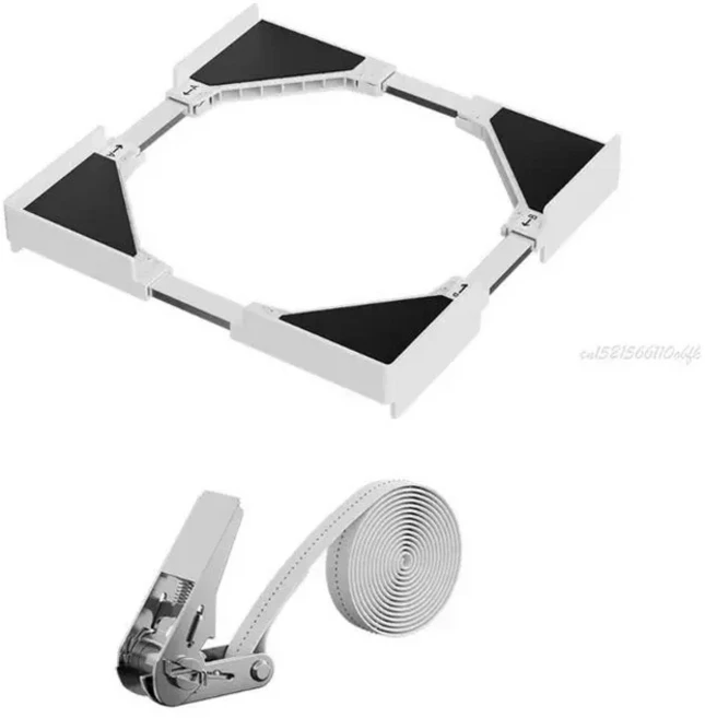 호환 27RB 고강도 플라스틱 조절식 냉장고 스탠드는 소음 가구 건조기를 감소시킵니다, 03 White, 01 CHINA