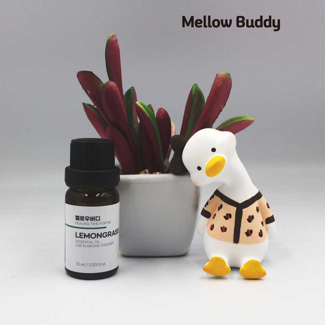 멜로우버디 오리 석고 방향제 디퓨저 천연 아로마 에센셜 차량용 오일, 오리석고방향제_무향, 레몬그라스