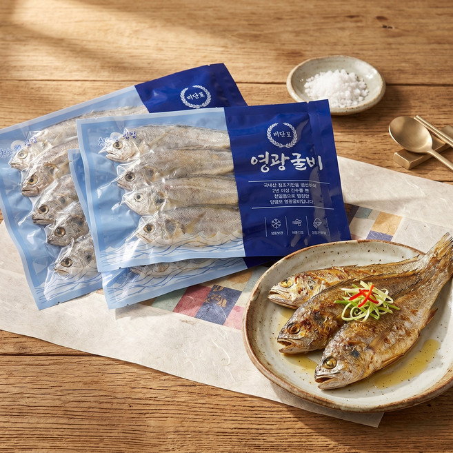 법성포 국내산 영광굴비 5호 19cm내외 1.55kg 내외 2팩 5팩 굴비선물세트, 1세트, 영광굴비 5호 4미 5팩