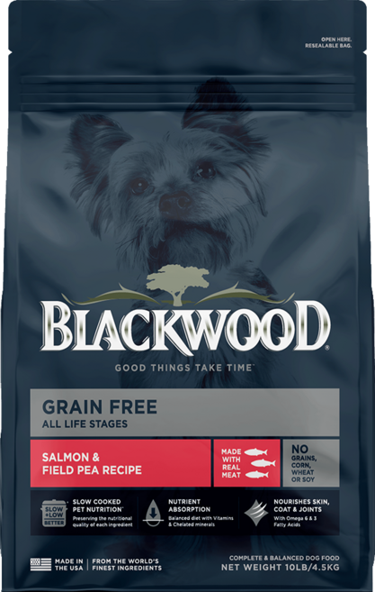 柏萊富 Blackwood 狗飼料 全系列犬糧 幼犬 成犬 全齡犬 4.5lb / 10lb, 1個, 極鮮無穀低敏挑嘴(鮭魚+豌豆) 10磅