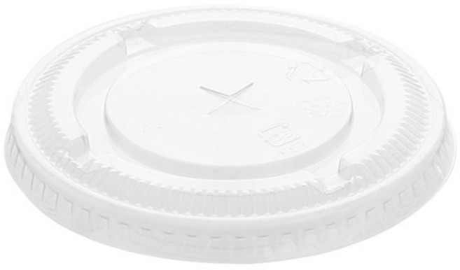 커피세븐 (아이스컵뚜껑)평리드/평자리드/평뚜껑 PET컵용-107파이 500개, 1개, 평면형