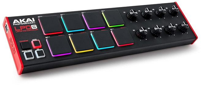 아카이 프로페셔널 MPD218 USB MIDI 컨트롤러 16개 MPC 드럼 패드 6개 할당 가능한 노브 노트 반복 및 전체 레벨 버튼과 제작 소프트웨어, Standard, Pad Controller Only