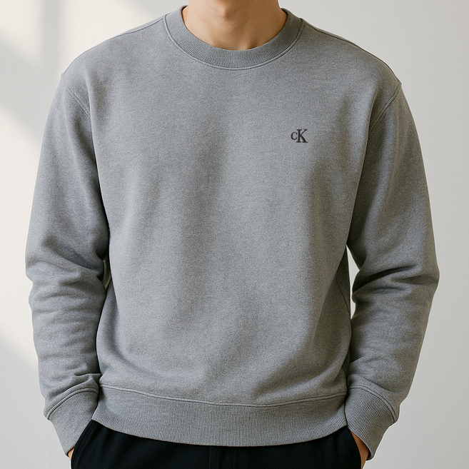 캘빈클라인 CK 프리미엄 테리 모노그램 크루넥 스웨트 셔츠 맨투맨