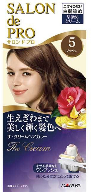 【DARIYA 塔莉雅】沙龍級白髮專用快速染髮霜(50g*2劑)【兔雜tuzha】, 5號自然棕, 1個