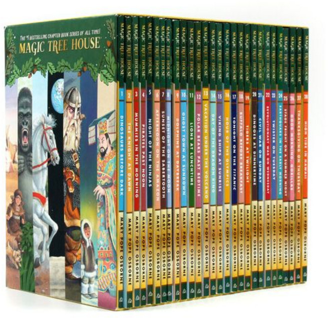 영문 영어 유아 도서 Magic Tree House #1~#28 페이퍼백 28종 박스 세트 Paperback Boxed Set 1549178, 영문 영어 유아도서 Magic Tree House #1
